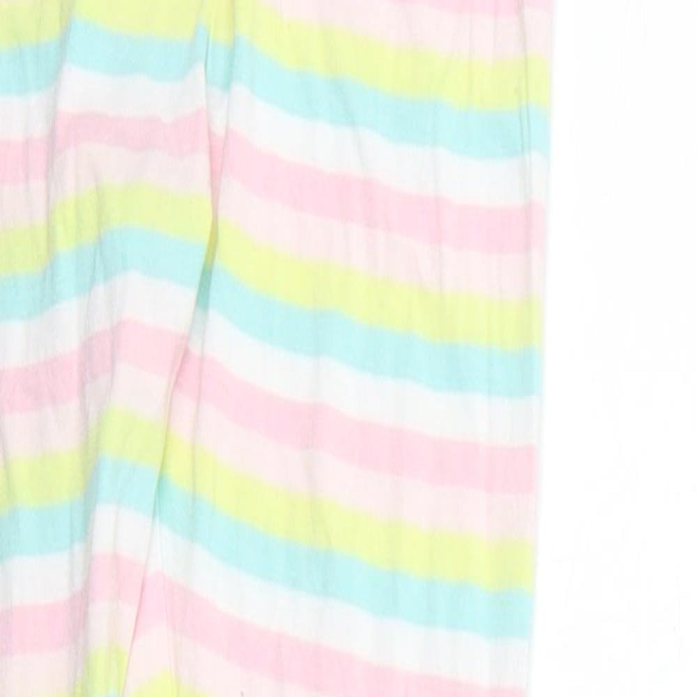George Girls Multicoloured Striped  Jegging Trousers Size 6-7 Years - Elastic Waist Band