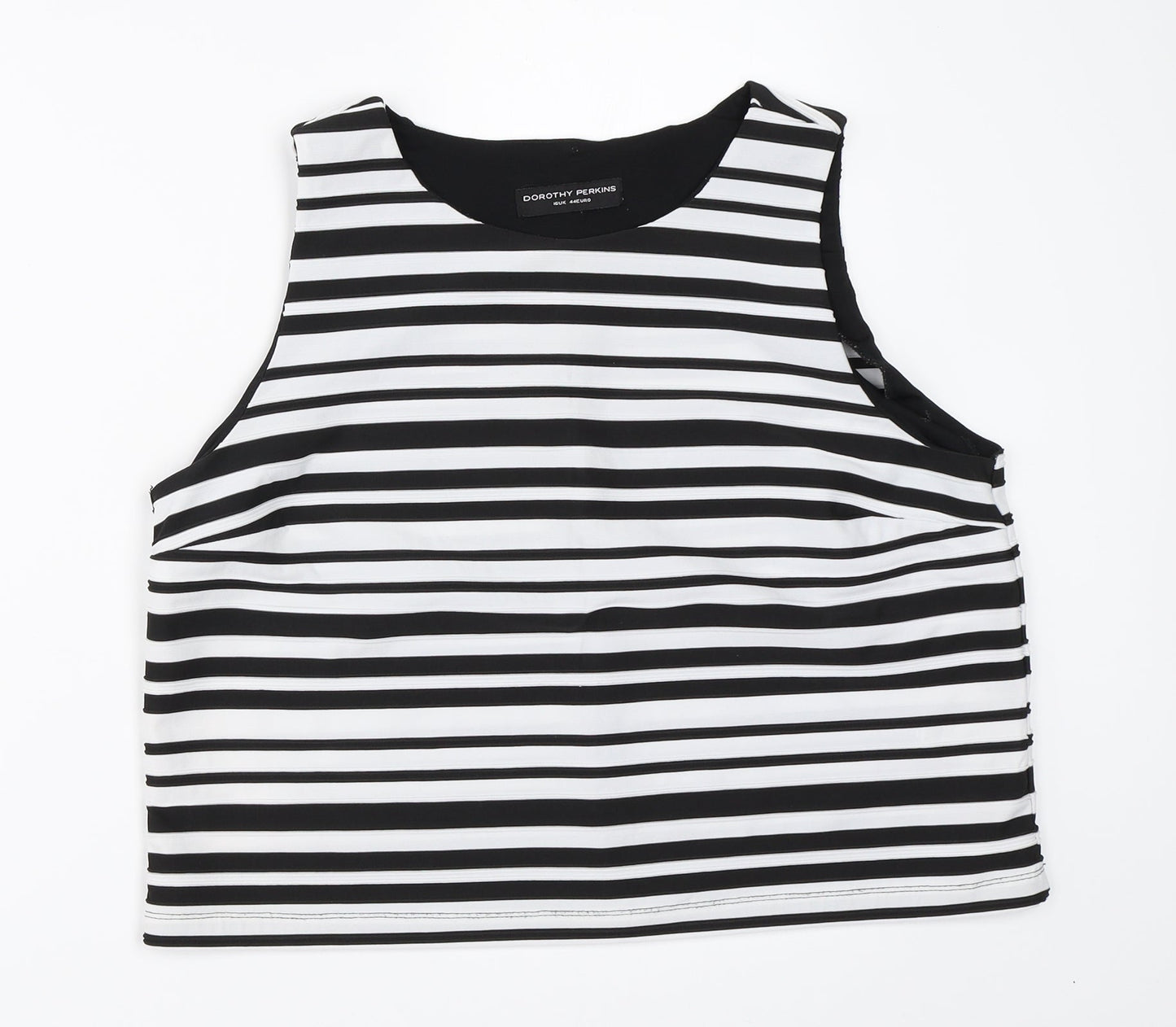 Dorothy Perkins Womens Black Striped  Basic Blouse Size 16