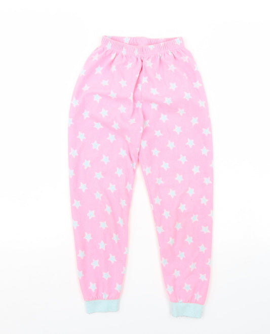 Primark Girls Pink Spotted  Cami Pyjama Pants Size 7 Years  - Star