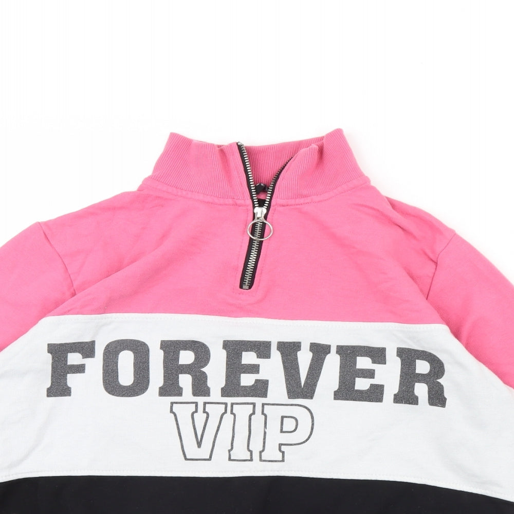Pep & co Womens Pink   Henley Jumper Size 12