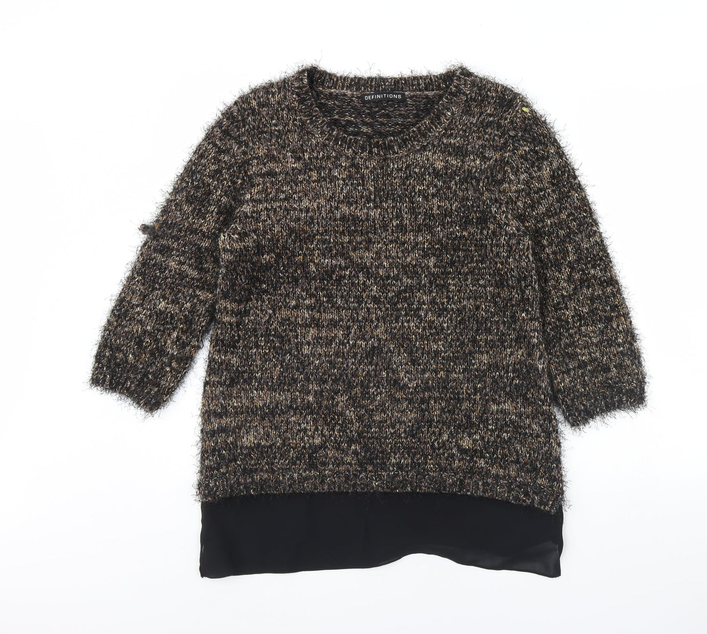 Definitions Womens Brown   Pullover Jumper Size 12