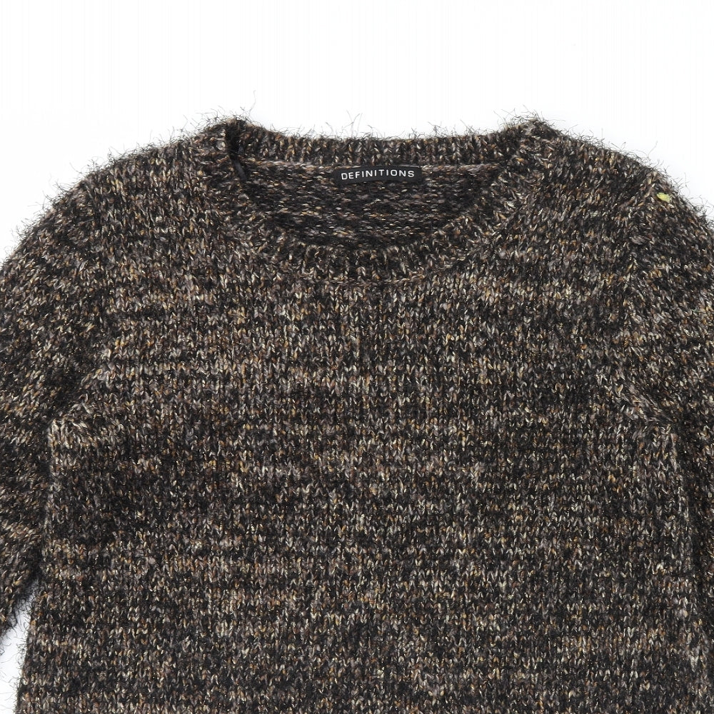Definitions Womens Brown   Pullover Jumper Size 12