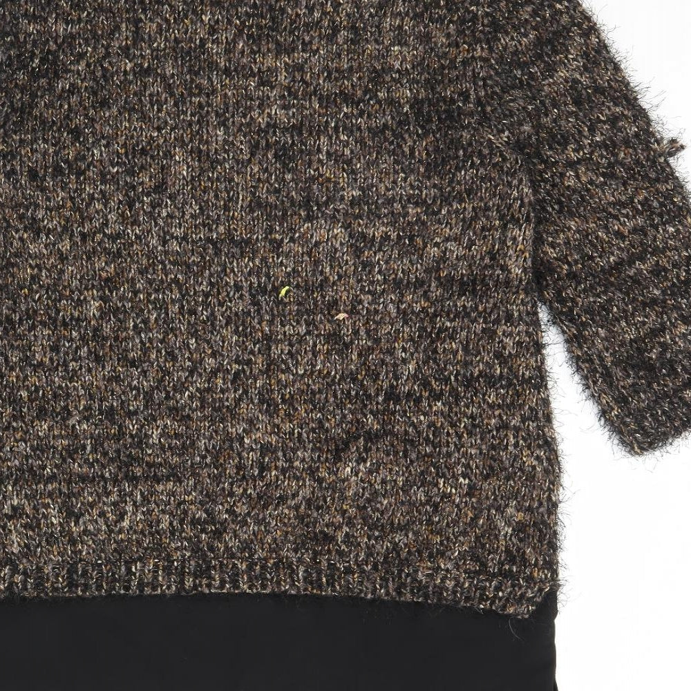 Definitions Womens Brown   Pullover Jumper Size 12