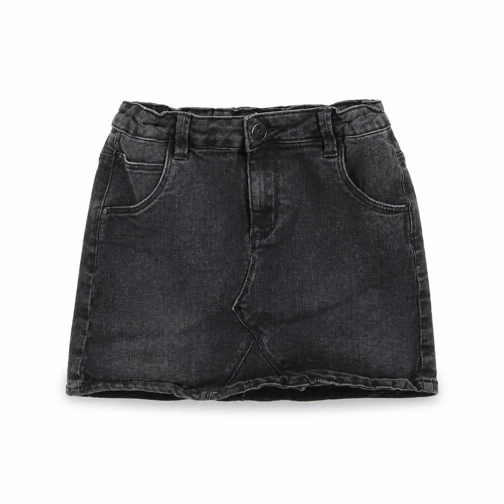 Miss evie Girls Black  Denim Mini Skirt Size 8 Years