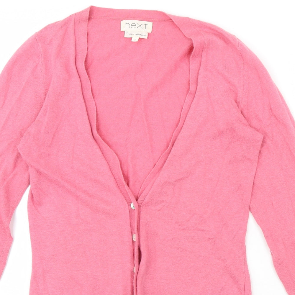 NEXT Womens Pink   Cardigan Jumper Size 6