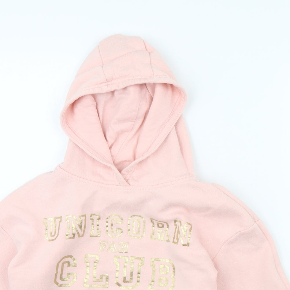 Primark Girls Pink   Pullover Hoodie Size 9 Years