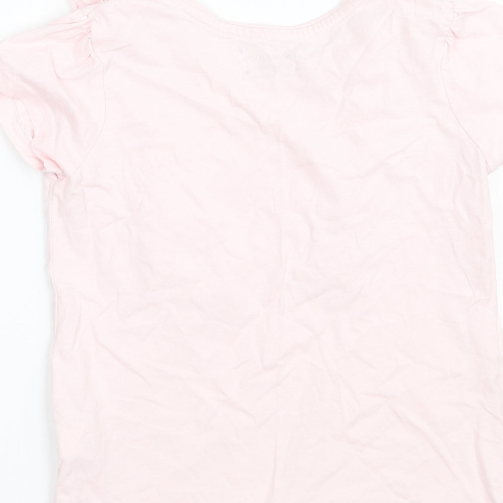 Priark Girls Pink   Basic T-Shirt Size 6-7 Years