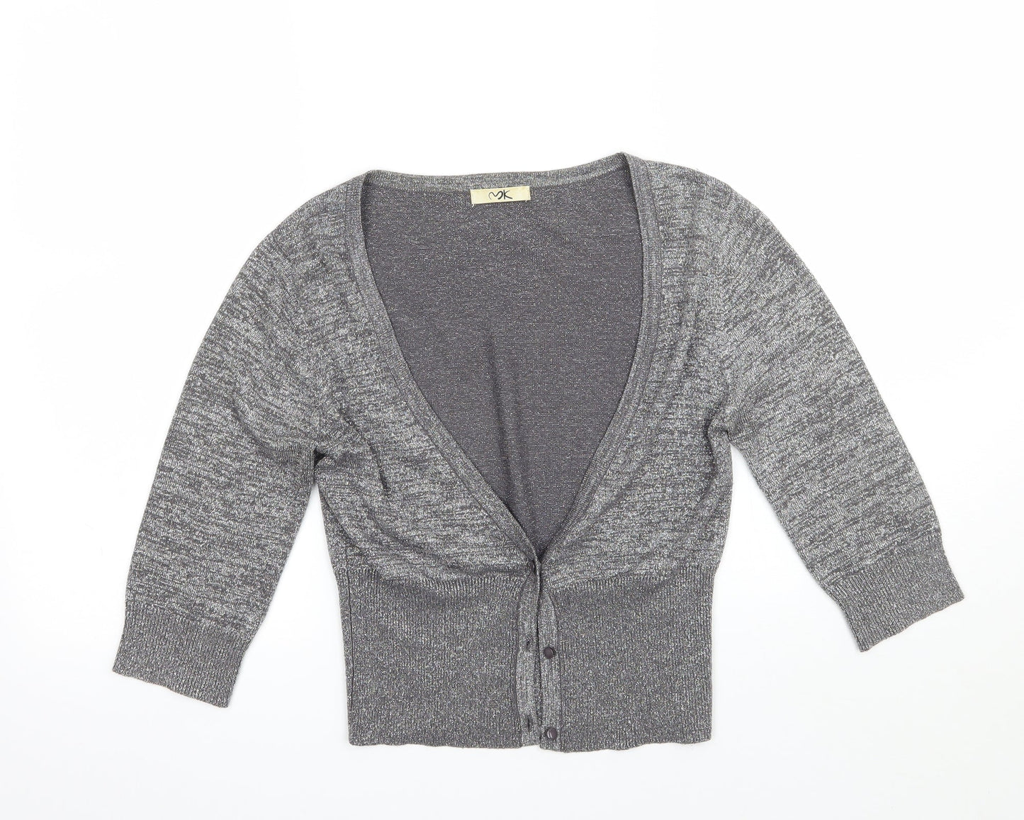 MK Womens Grey   Cardigan Jumper Size 8