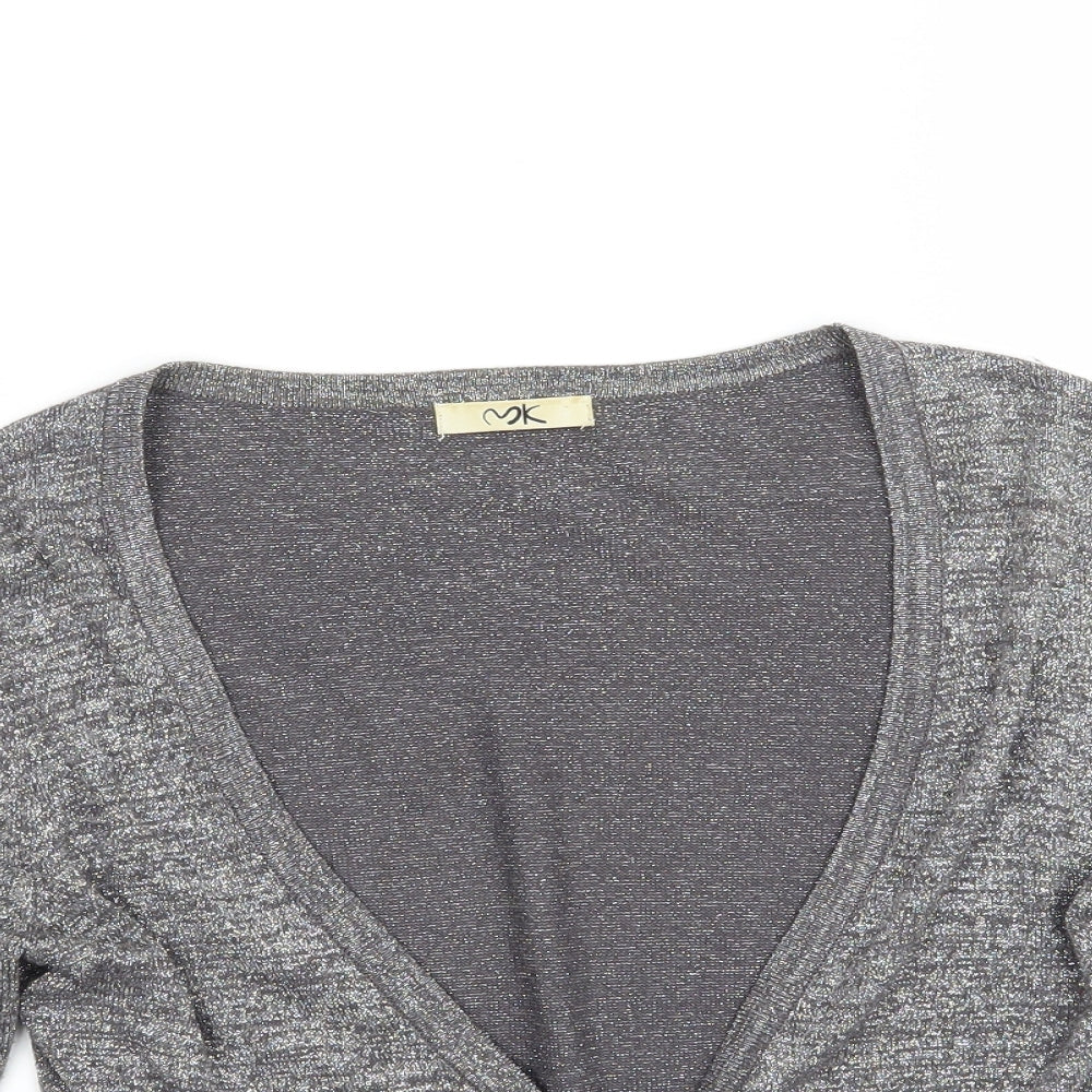 MK Womens Grey   Cardigan Jumper Size 8