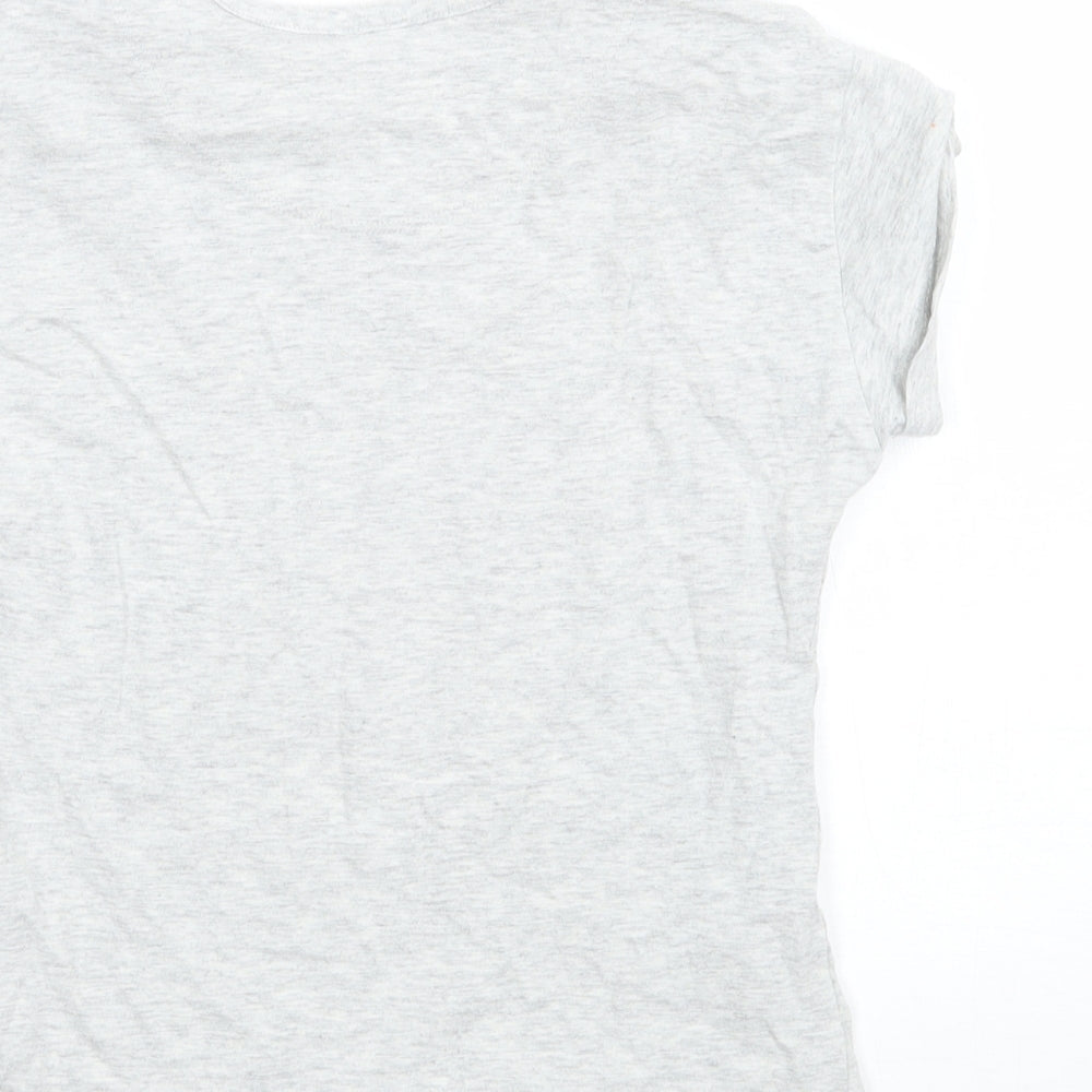 Marks and Spencer Girls Grey   Basic T-Shirt Size 5-6 Years