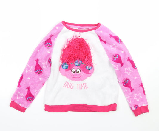 George Girls White   Top Pyjama Top Size 7-8 Years