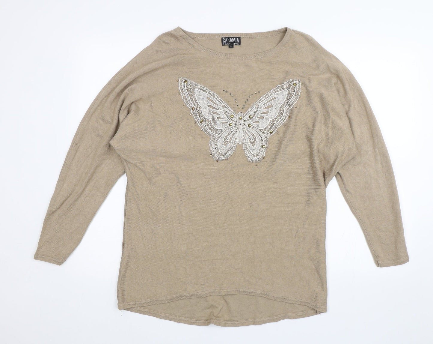 Casamia Womens Brown   Pullover Jumper Size M  - Butterfly