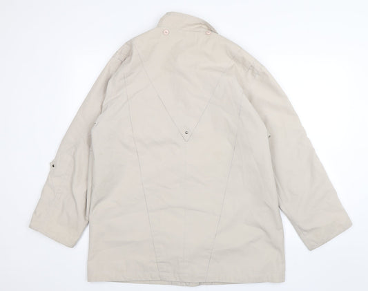 Niccolini Womens Ivory   Overcoat Jacket Size 10