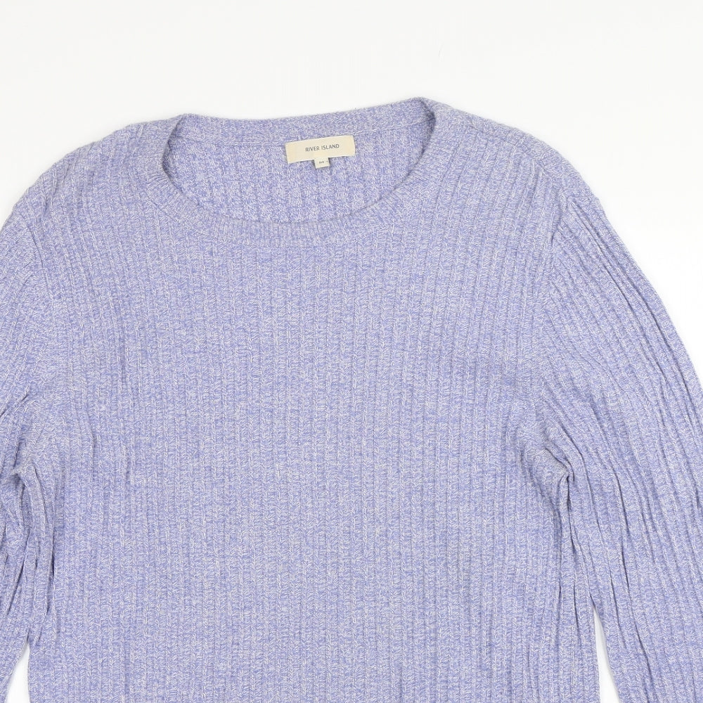 River Island Womens Blue   Pullover Jumper Size M