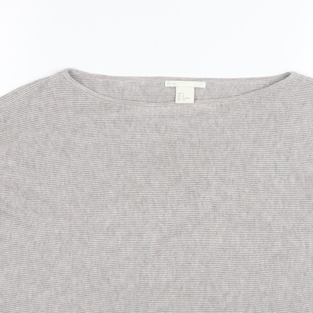 H&M Womens Grey   Pullover Jumper Size S