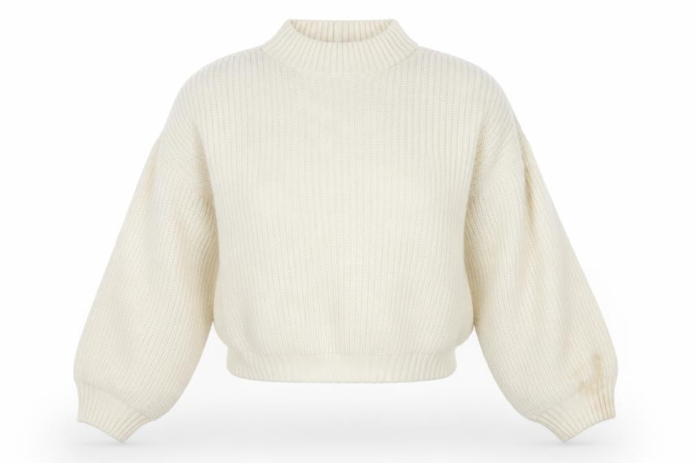 PRETTYLITTLETHING Womens White   Pullover Jumper Size M