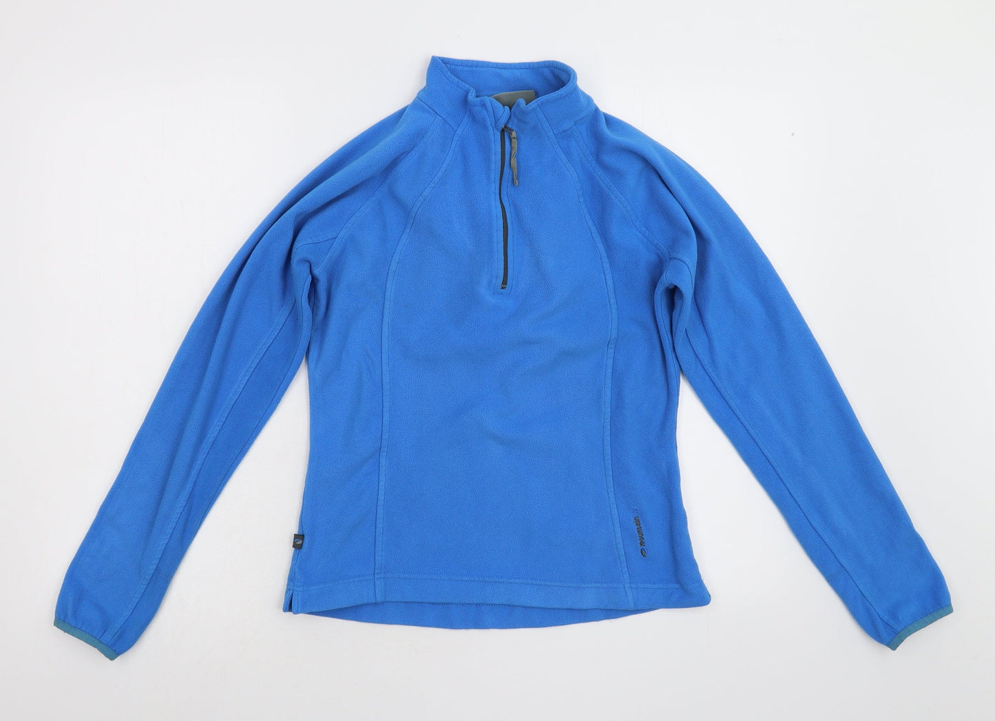 Mountain Life Womens Blue  Fleece Henley Jumper Size 8