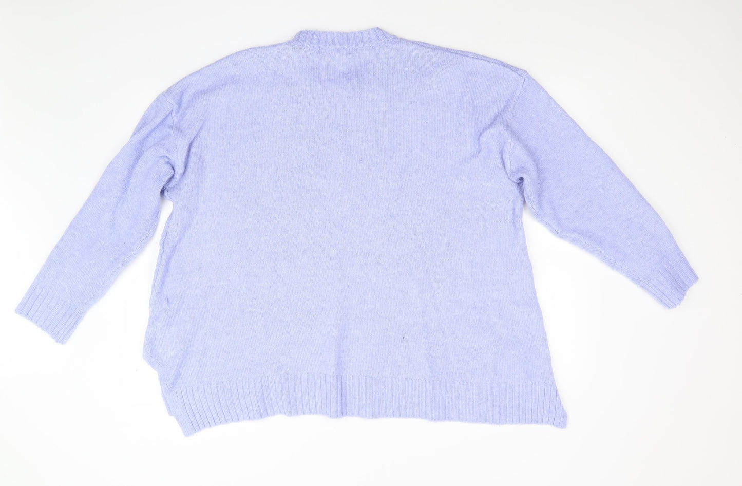M&S Womens Blue  Knit Pullover Jumper Size XL