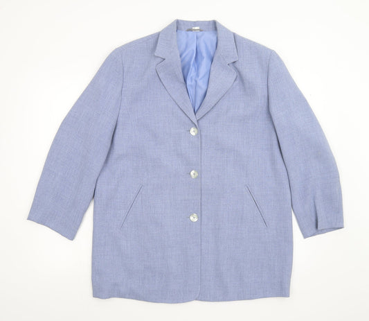 Preworn Womens Blue   Jacket Blazer Size 16