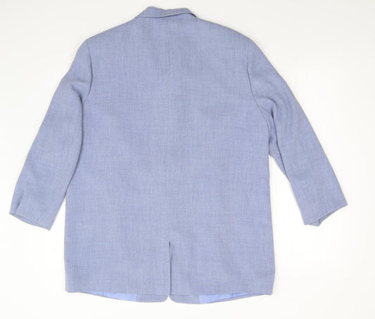 Preworn Womens Blue   Jacket Blazer Size 16