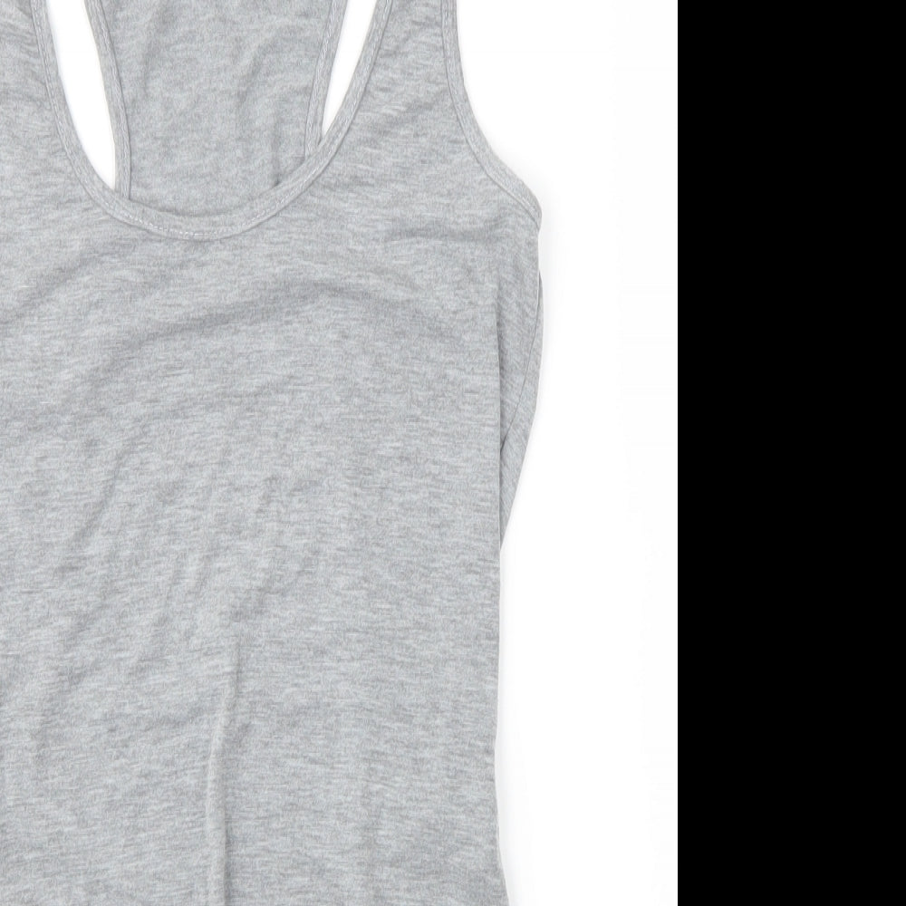 PRETTYLITTLETHING Womens Grey   Unitard One-Piece Size 8