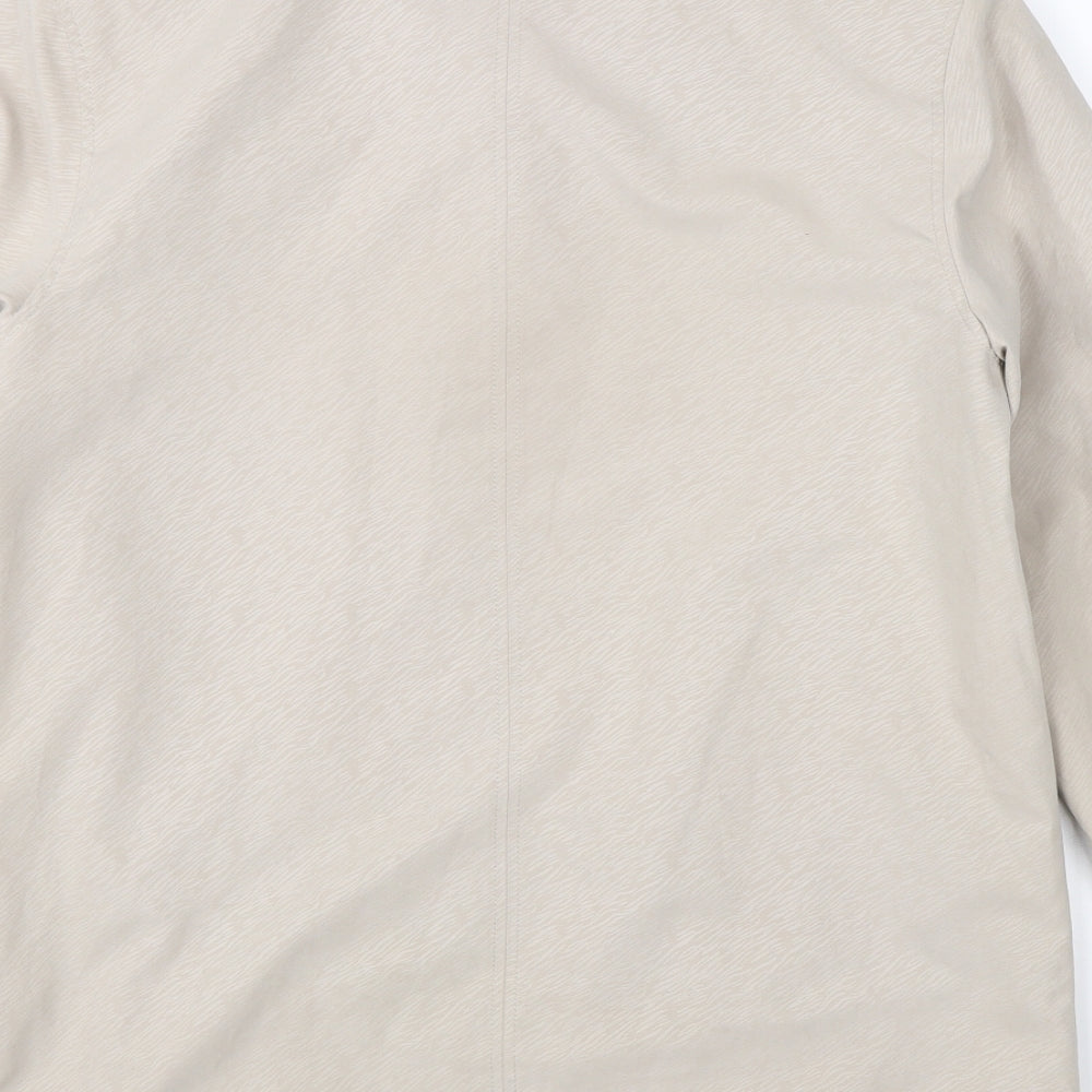 Preworn Womens Beige   Overcoat Coat Size 10