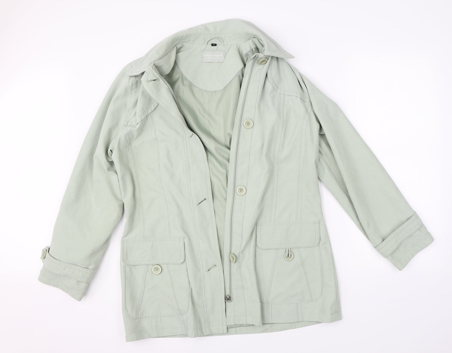 Katherine Hammond Womens Green   Jacket Coat Size 12