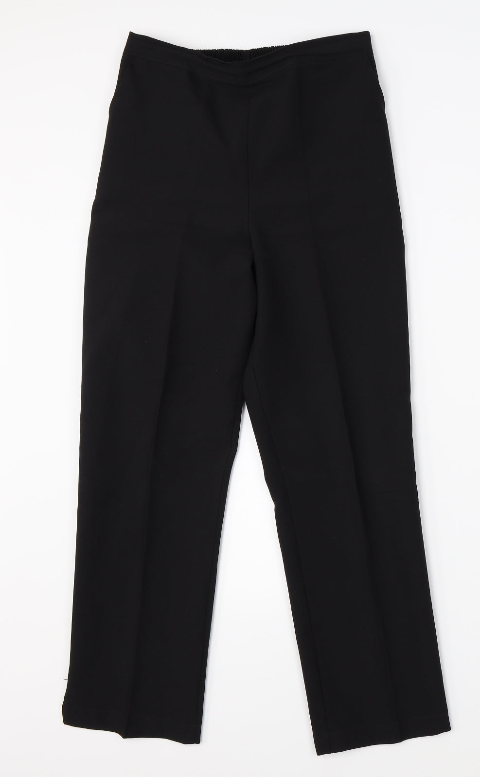 Preworn Womens Black   Dress Pants Trousers Size 12 L25 in