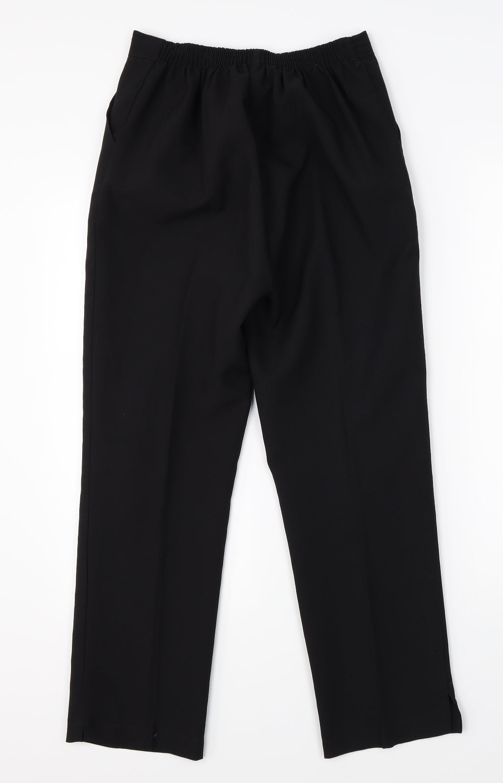 Preworn Womens Black   Dress Pants Trousers Size 12 L25 in