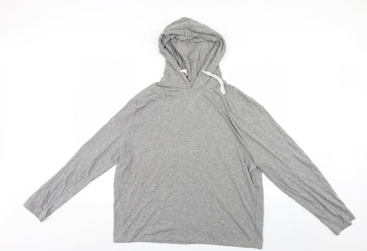 Lounge Womens Grey   Pullover Hoodie Size 2XL