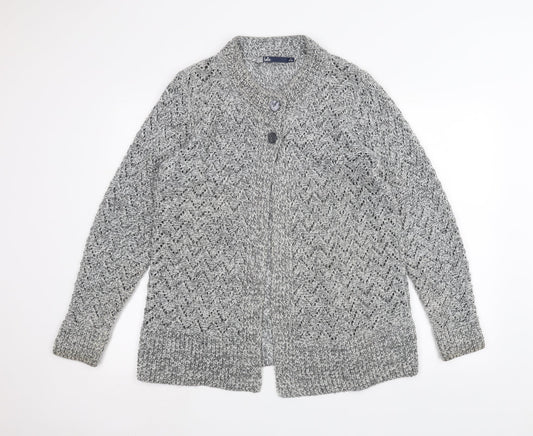 ISLE Womens Grey   Jacket Coatigan Size L