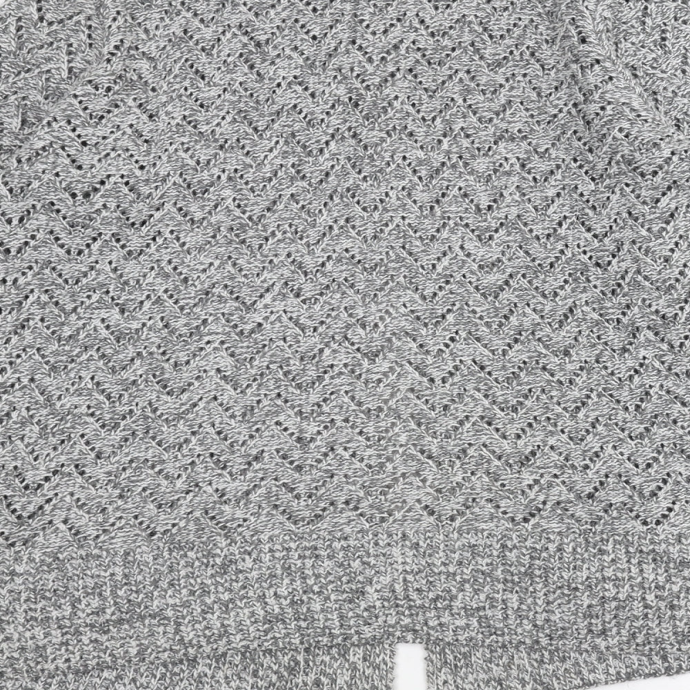 ISLE Womens Grey   Jacket Coatigan Size L