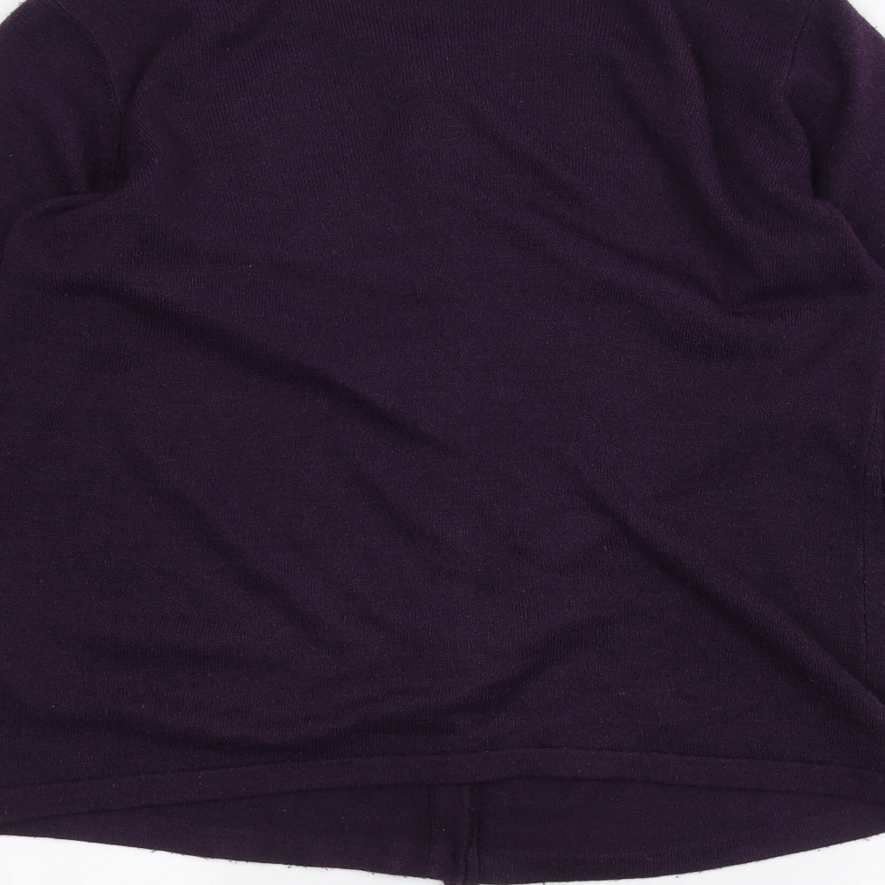 ISLE Womens Purple   Cardigan Jumper Size M
