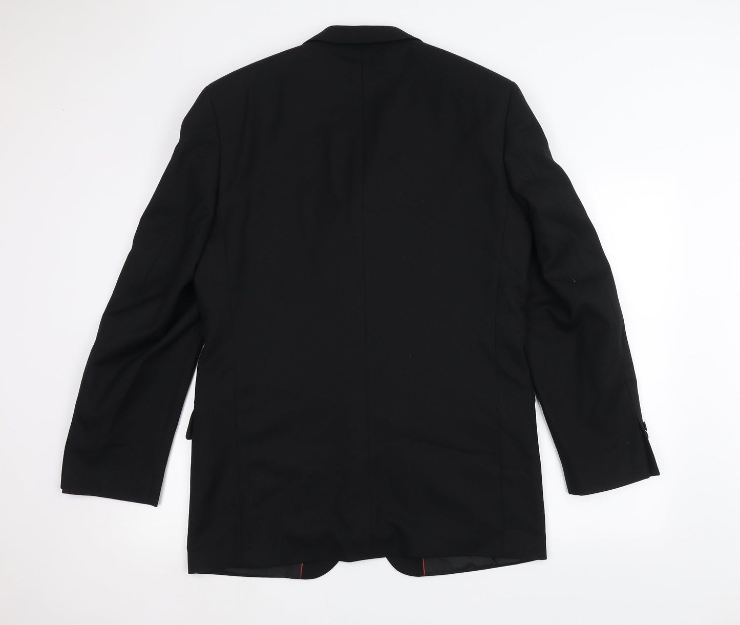 REMUS Mens Black   Jacket Suit Jacket Size 38