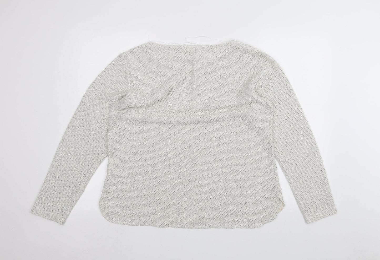 H&M Womens White   Pullover Jumper Size M