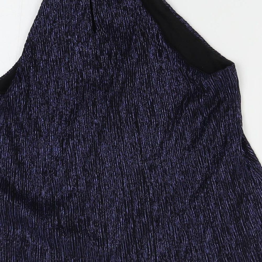 Miss Selfridge Womens Blue   Basic Tank Size 8