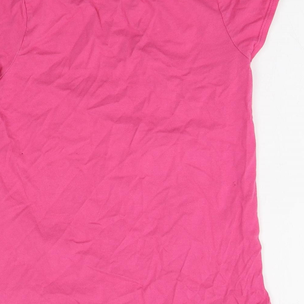 George Girls Pink   Basic T-Shirt Size 9-10 Years  - moshi monsters