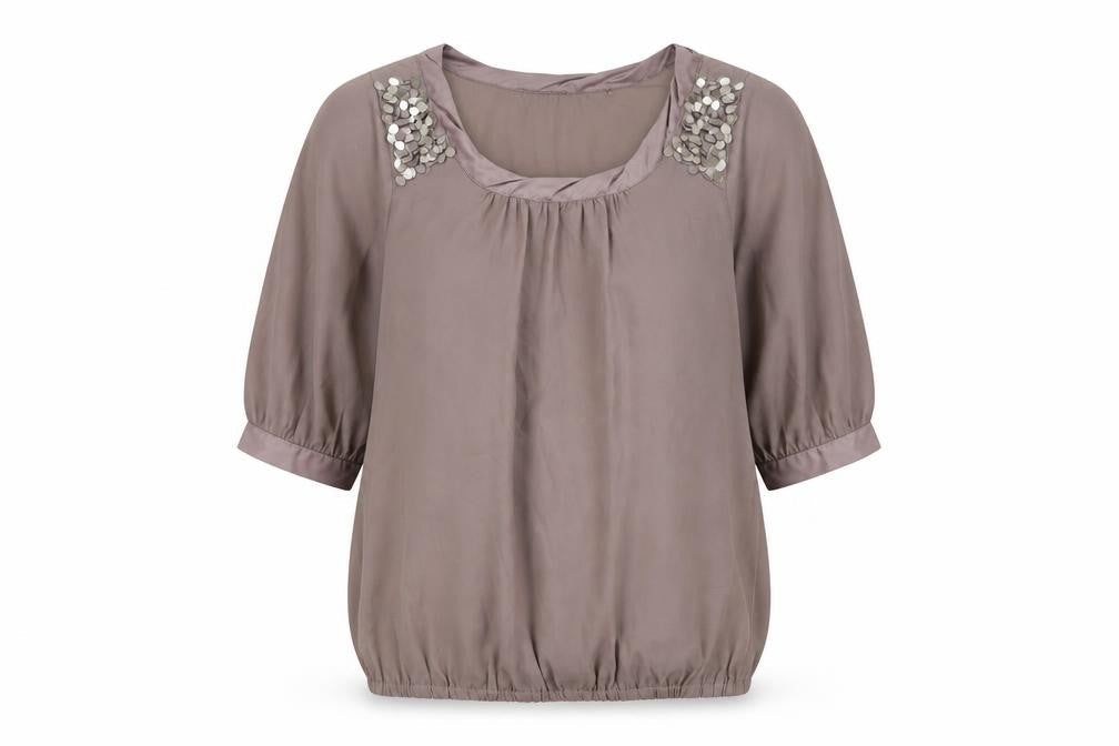 ESPRIT Womens Brown   Basic Blouse Size 14