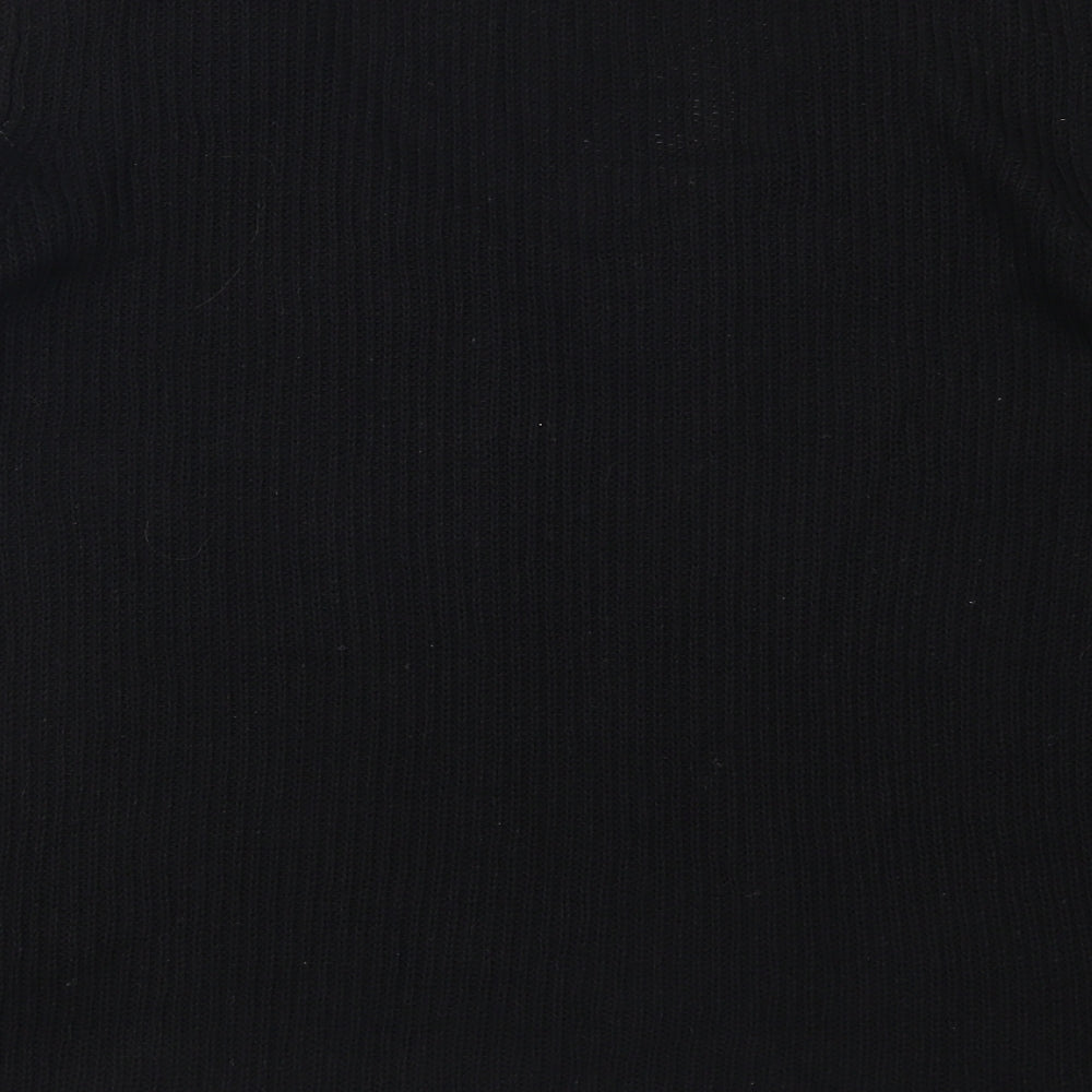 NEXT Womens Black  Knit Pullover Jumper Size 14