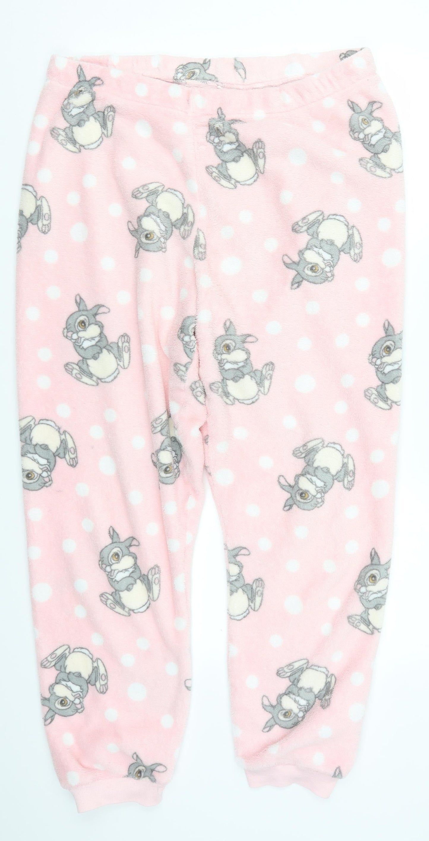 Preworn Womens Pink Polka Dot  Trousers  Size 36 in L37 in - Thumper Loungewear