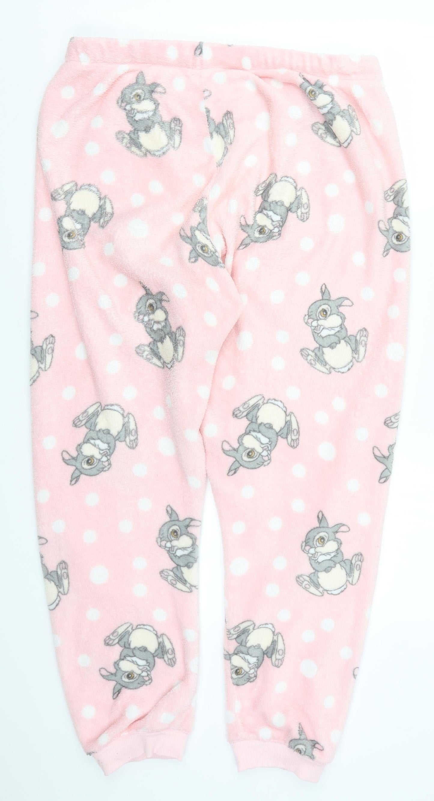Preworn Womens Pink Polka Dot  Trousers  Size 36 in L37 in - Thumper Loungewear