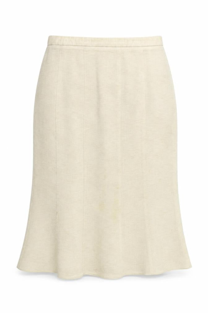 Frank Walder Womens Beige   Flare Skirt Size 10