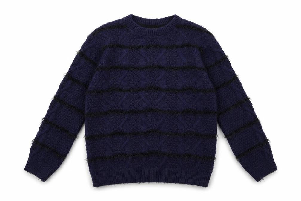 River Island Girls Blue  Knit Pullover Jumper Size 9 Years
