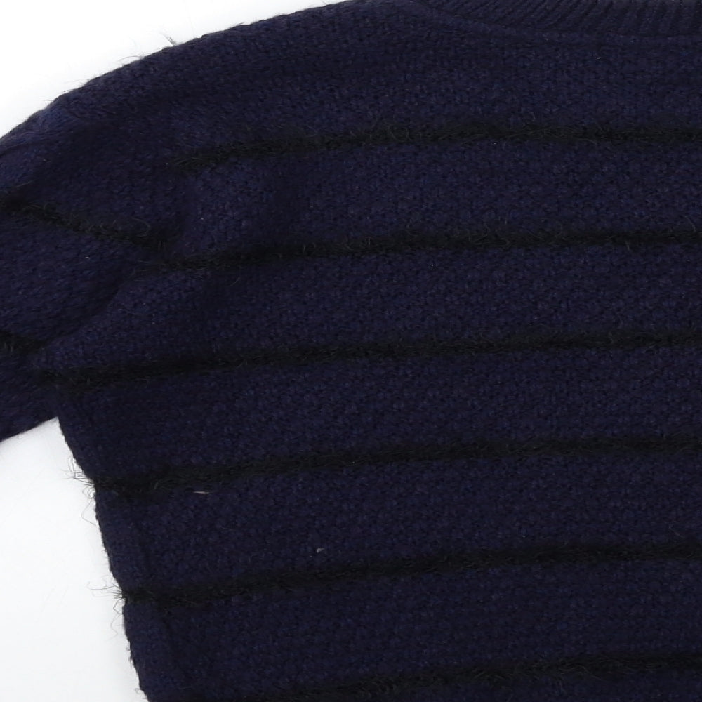 River Island Girls Blue  Knit Pullover Jumper Size 9 Years