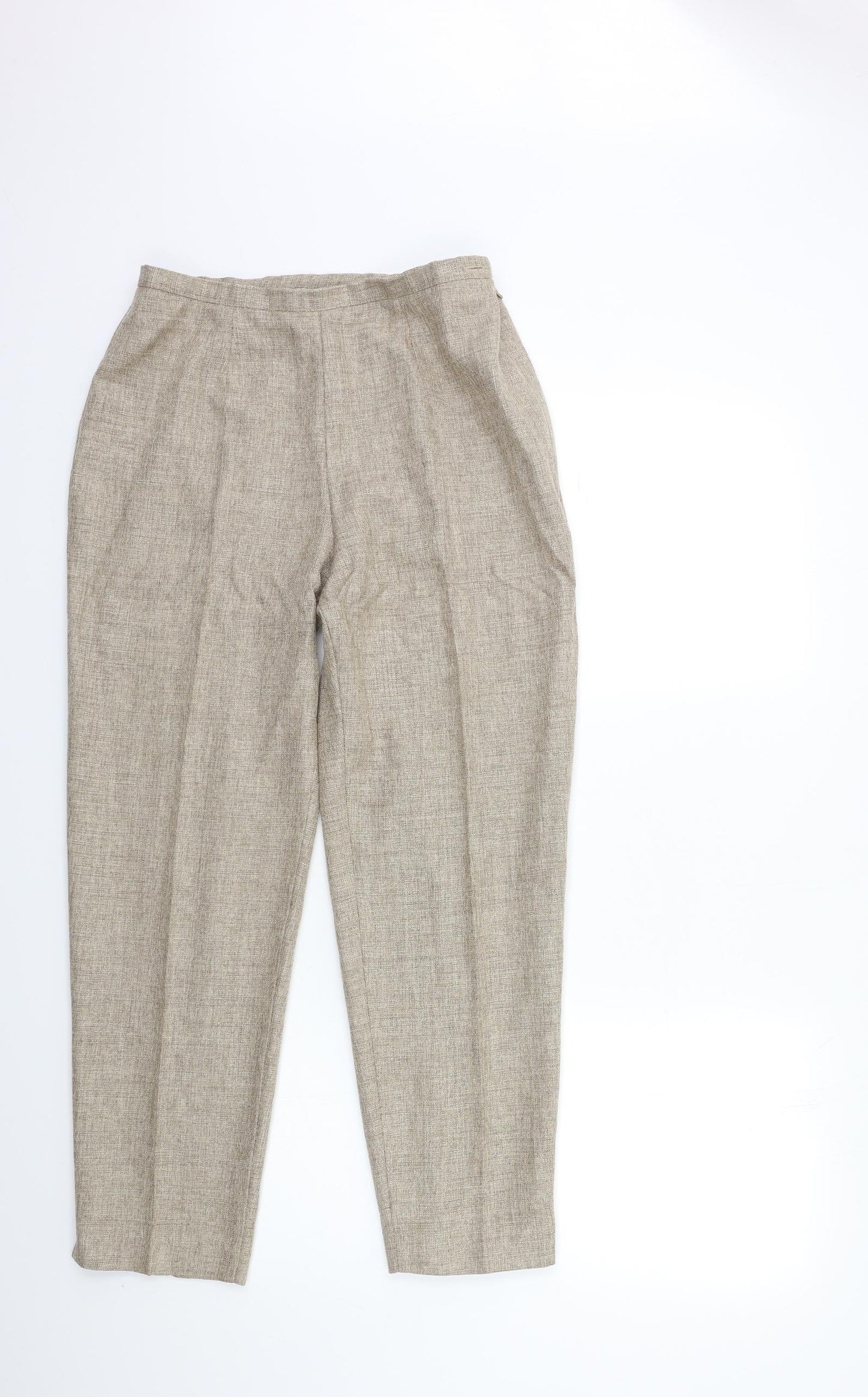 Marks and Spencer Womens Beige   Trousers  Size 12 L27 in