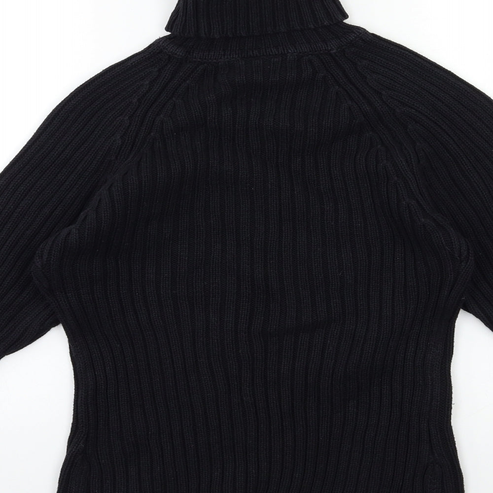New Look Womens Black  Knit Pullover Jumper Size 10
