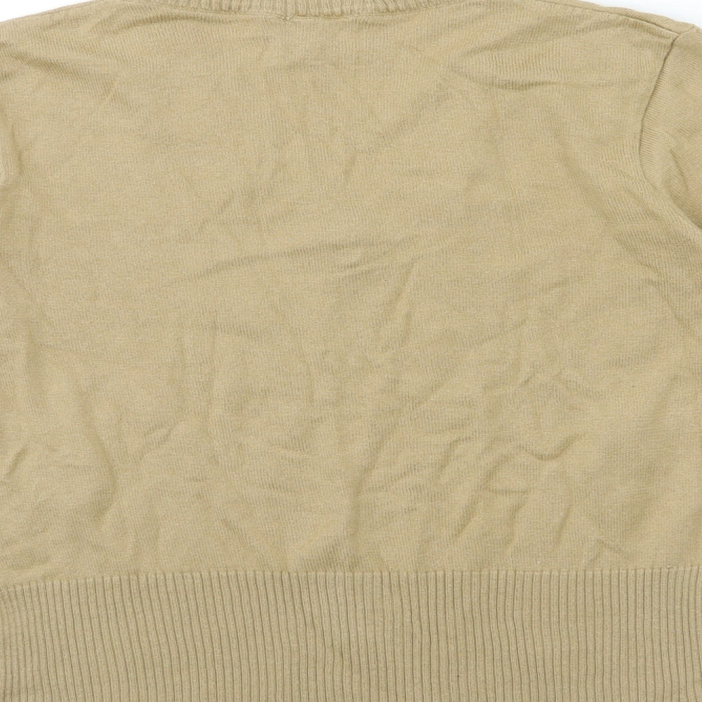 H&M Womens Brown  Knit Pullover Jumper Size 12
