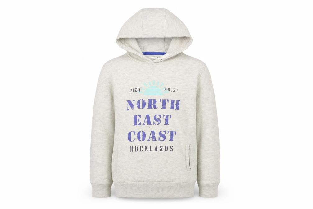Crafted Boys Grey   Pullover Hoodie Size 11-12 Years