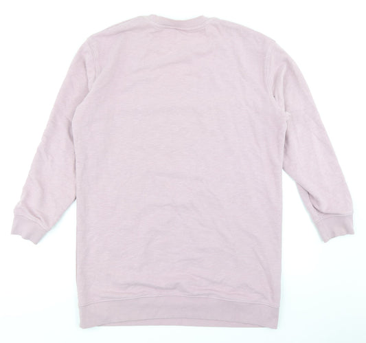 George Womens Pink   Pullover Sweatshirt   - Longline
