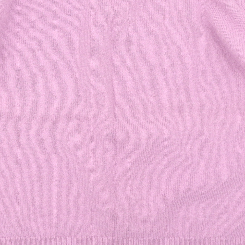 EWM Womens Pink  Knit Pullover Jumper Size L